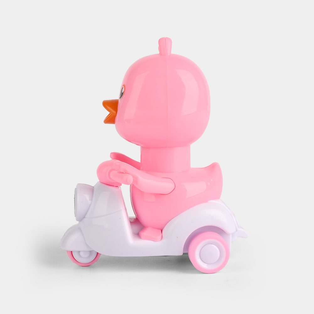 Wind Up Motorcycle Duck Play Toy For Kids