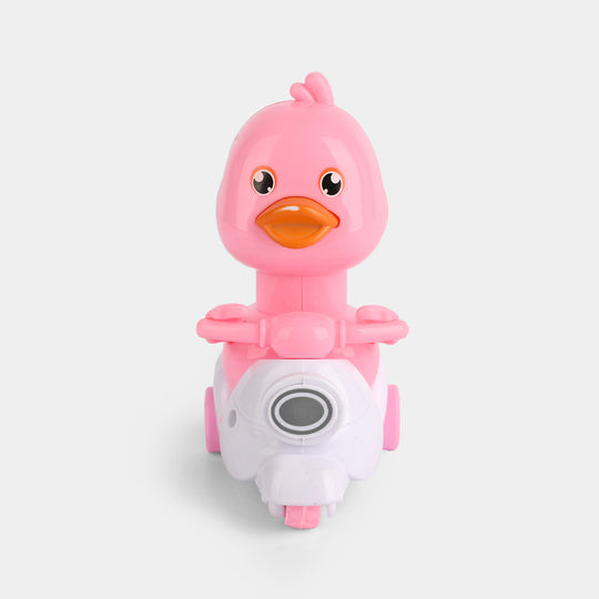 Wind Up Motorcycle Duck Play Toy For Kids