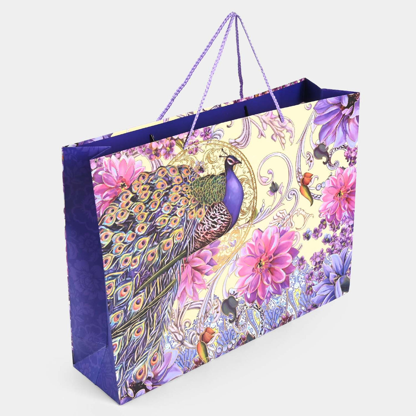 Gift Bag Peacock & Flower