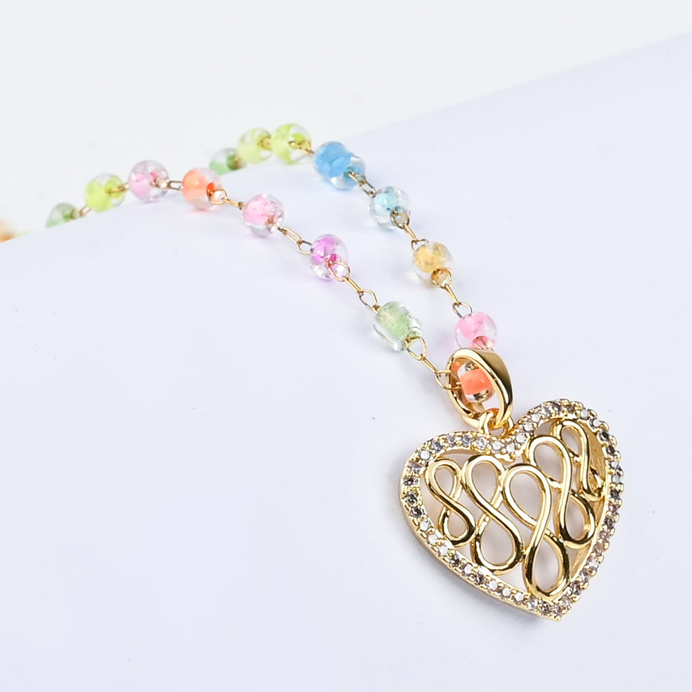 Elegant Multi Beaded Necklace for Girls