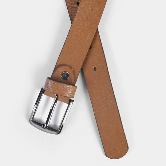 Kids Belt Plain | Light BROWN