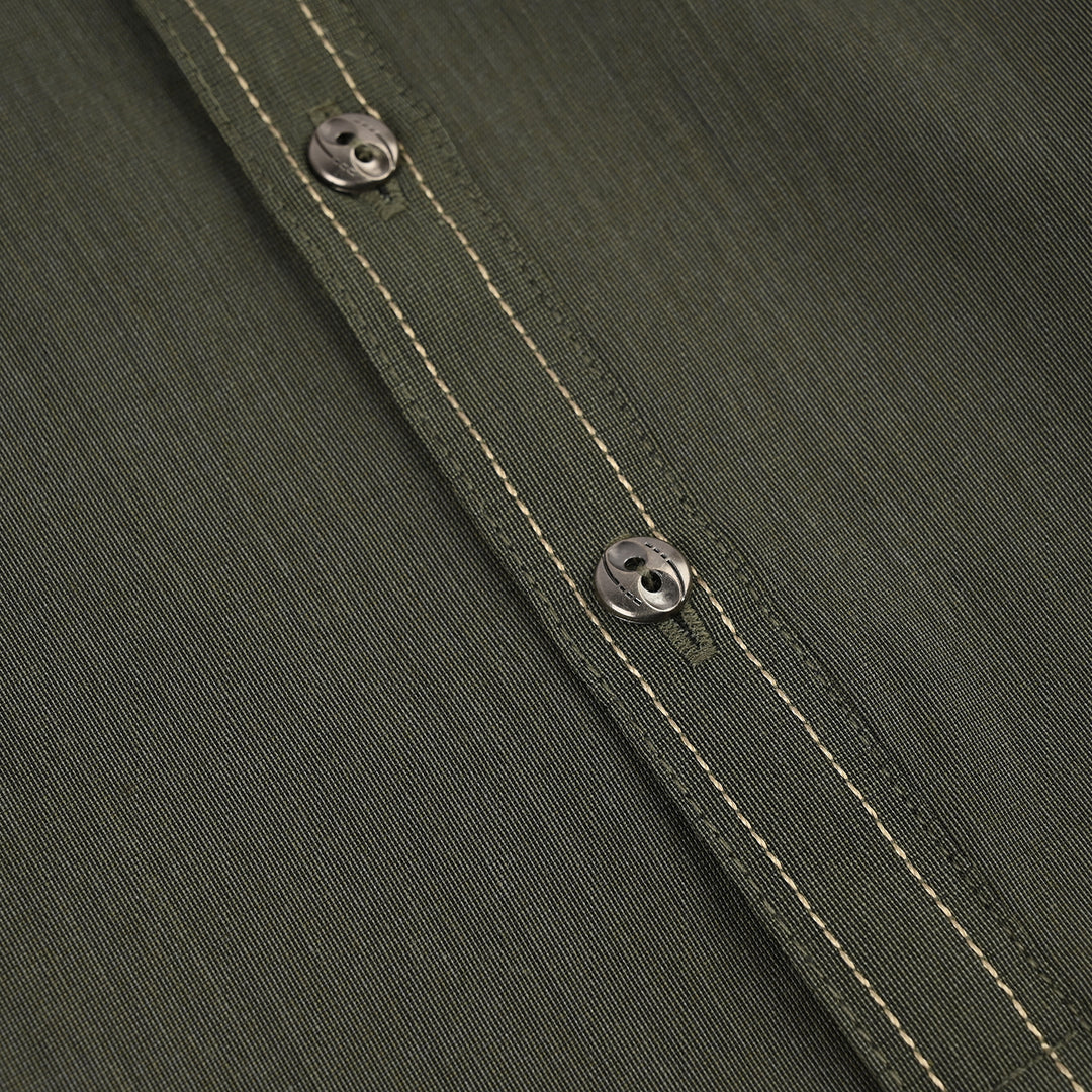 Boys Poly Viscose 2Piece Suit (Dusty Olive)