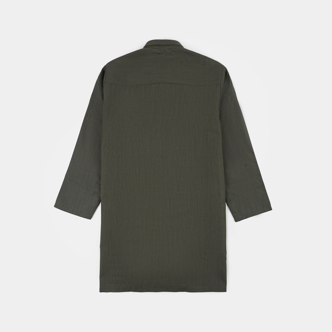 Boys Poly Viscose 2Piece Suit (Dusty Olive)