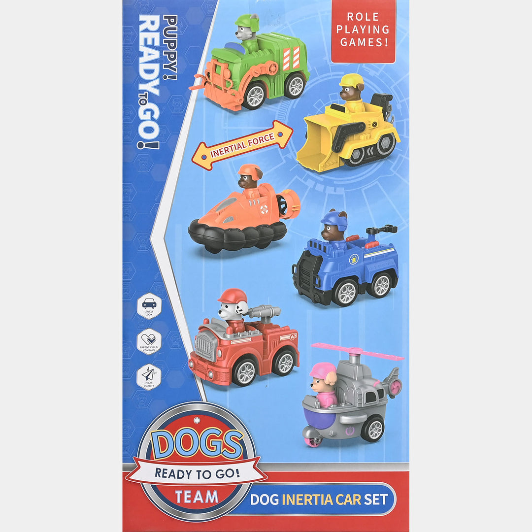 Dog Inertia Car Set – 3-Piece Push Car