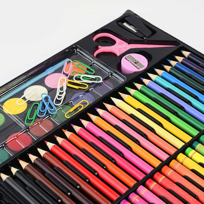 Color Pens Colorful Pencil Wax Crayon and Oil Painting Brush Color Kit | 150Pcs