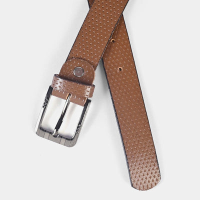 Kids Belt Textured | Light BROWN