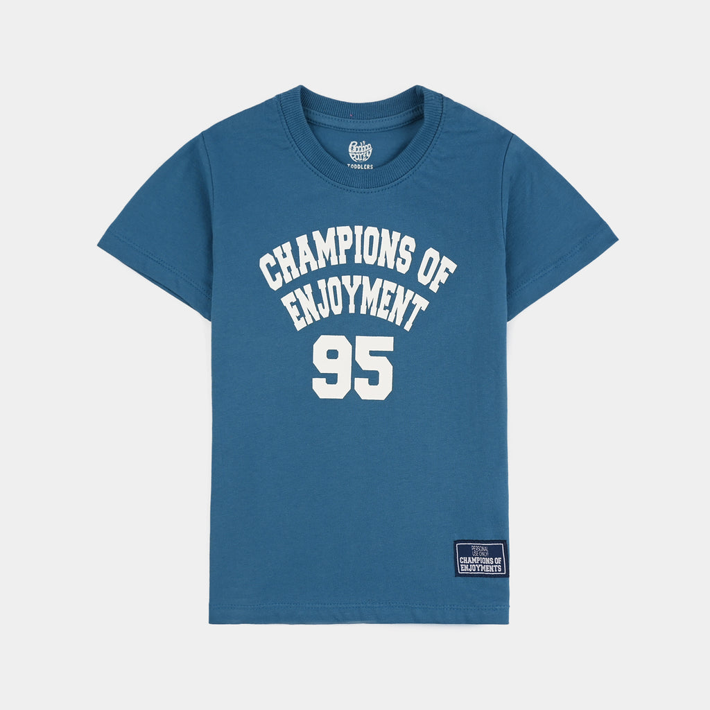 Teens Boys Jersey/Terry 2 Piece Suit (Champions) - Blue
