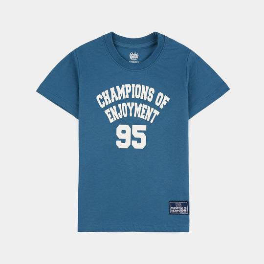 Teens Boys Jersey/Terry 2 Piece Suit (Champions) - Blue