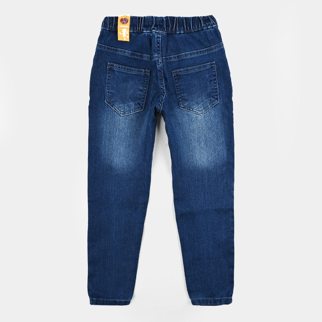 Girls Denim Stretch Jeggings Basic - DARK BLUE