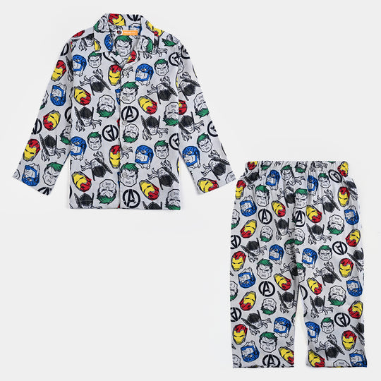 Boys Viscose Woven Nightwear- Multi