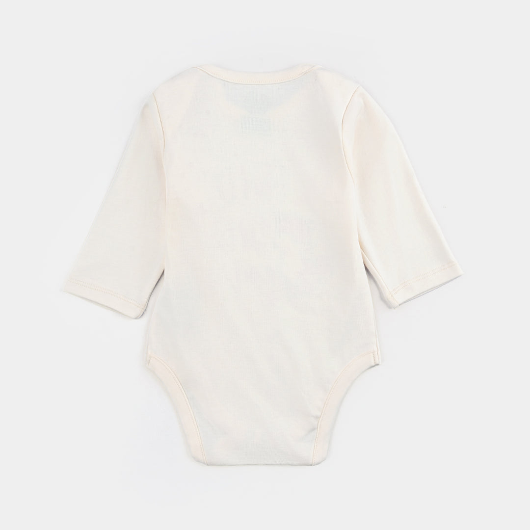Infant Girls Cotton Interlock Romper F/S HELLO LITTLE CUTIE - Shrt.Bread