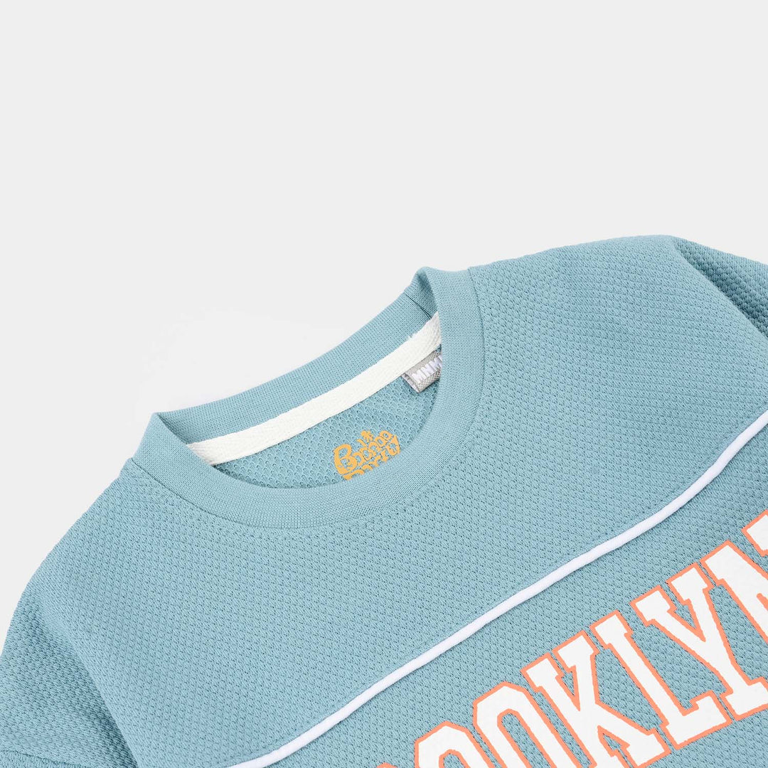 Boys Cotton PK T-Shirt H/S Brooklyn-Blue