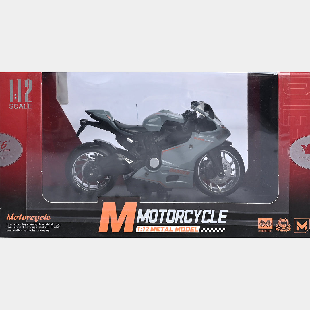 Pull Back Motorcycle With Light & Sound For Kids