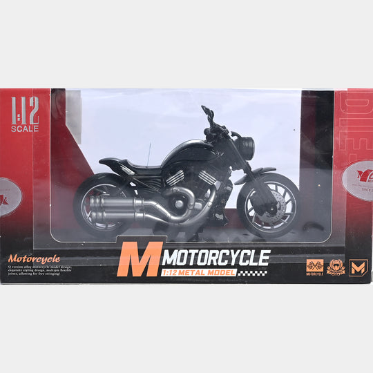 Pull Back Motorcycle With Light & Sound For Kids