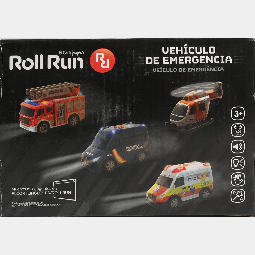 Emergency Vehicle Toy with Light and Sount for Kids