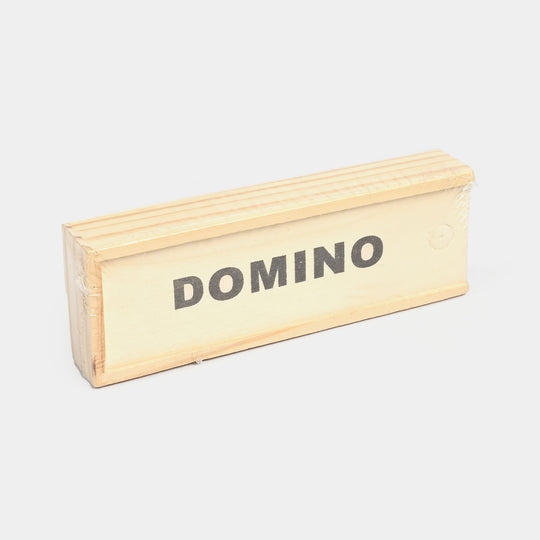 Classic Wooden Domino Set in Box – Family Game