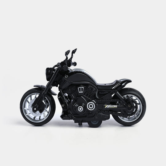 Pull Back Motorcycle With Light & Sound For Kids
