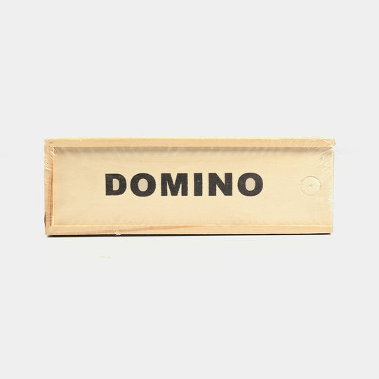 Classic Wooden Domino Set in Box – Family Game