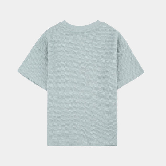 Boys Cotton PK T-Shirt Create Vibe- Blue