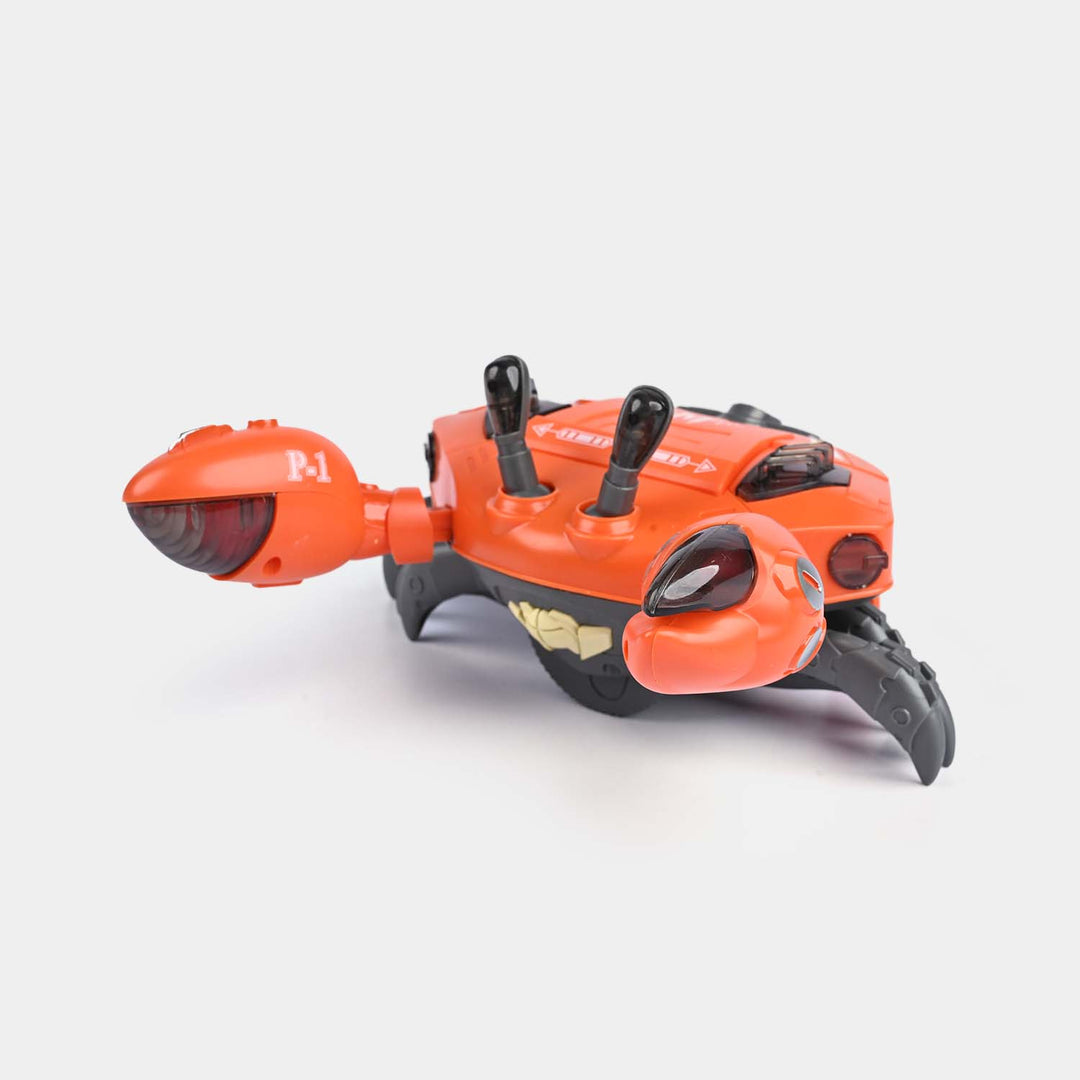 Musical Crawling Crab Toy With Light & Sound
