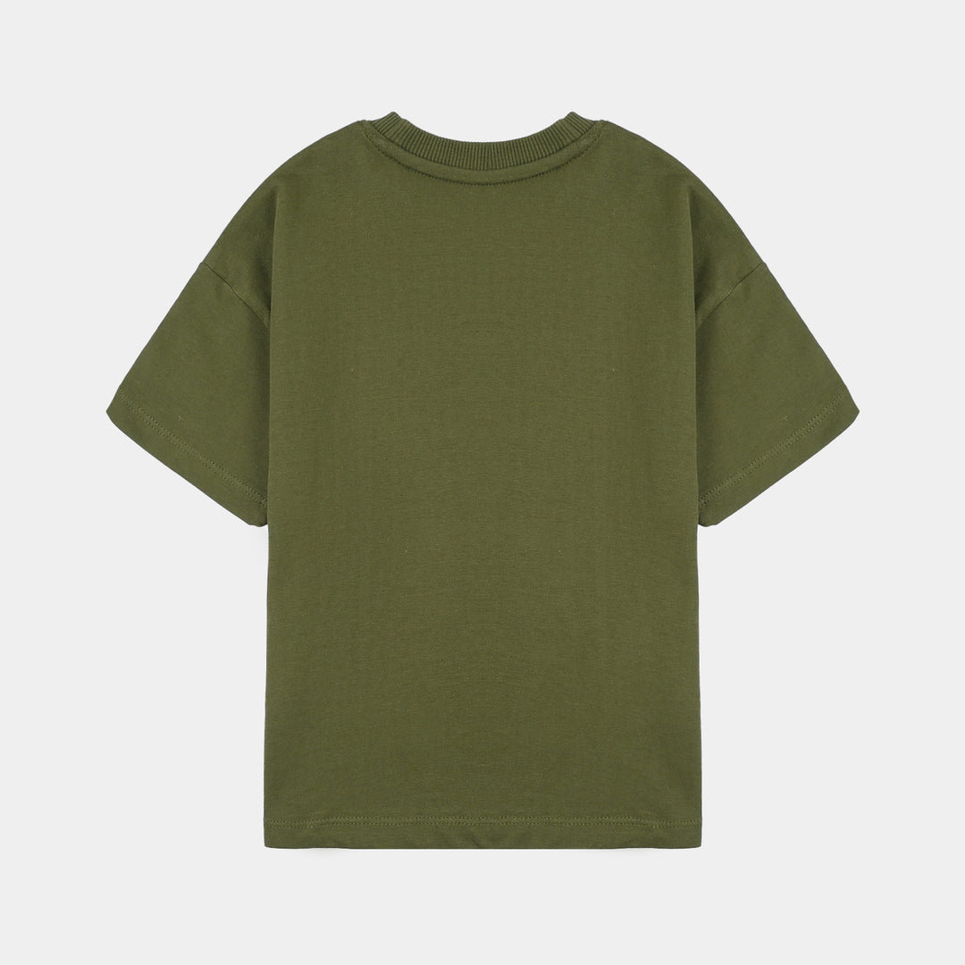 Boys Jersey/Terry 2 Piece Suit Street Basket- Rifle Green