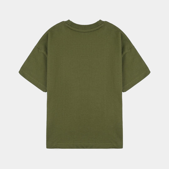 Boys Jersey/Terry 2 Piece Suit Street Basket- Rifle Green