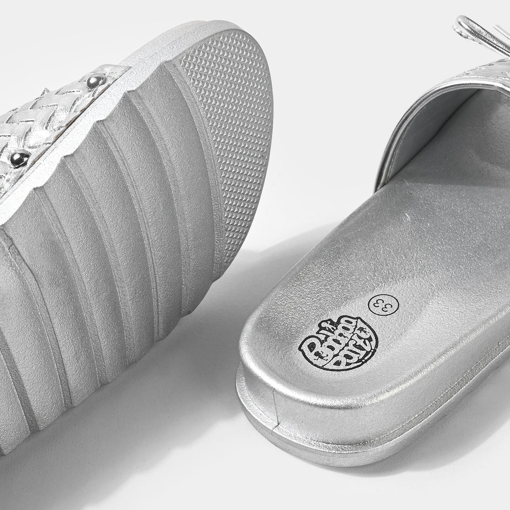 Girls Slide 11-112-SILVER