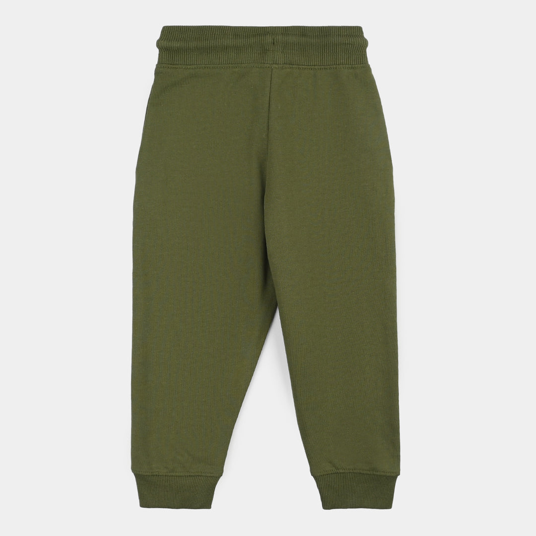 Boys Jersey/Terry 2 Piece Suit Street Basket- Rifle Green