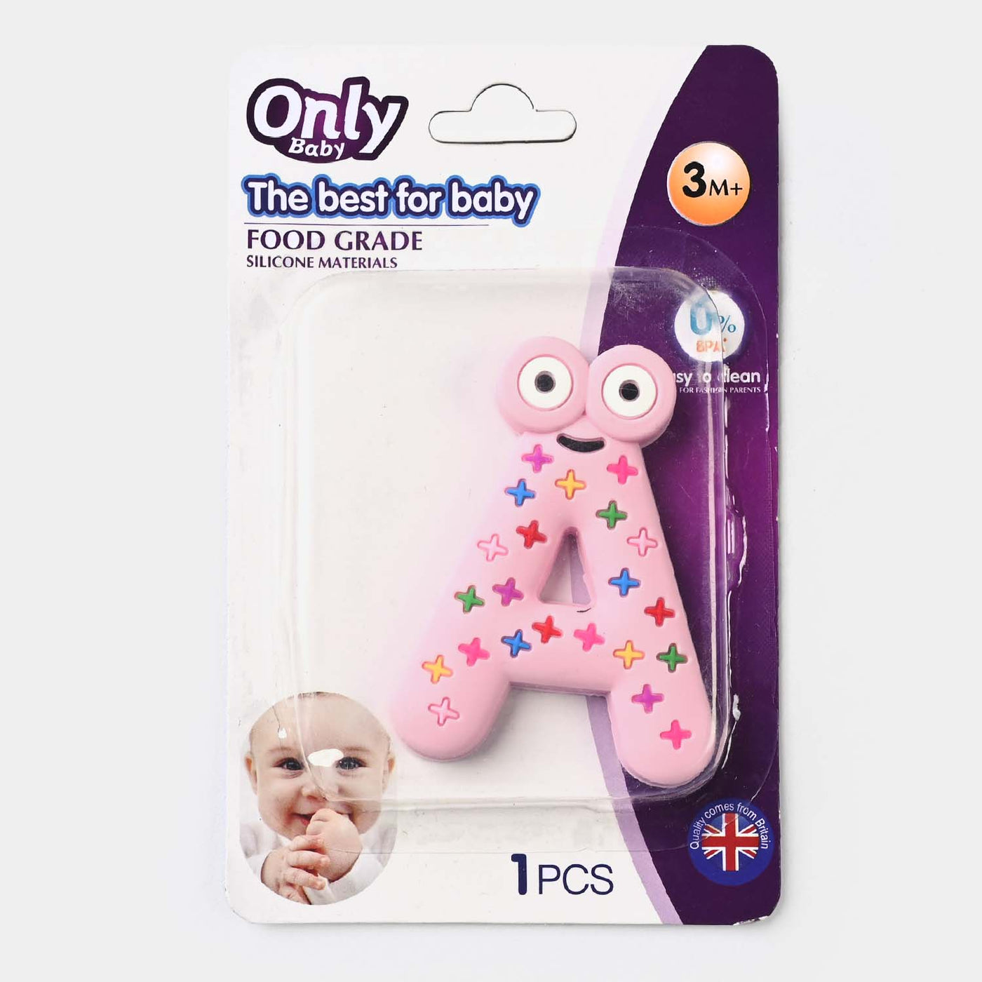 Alphabets Teether | Pink