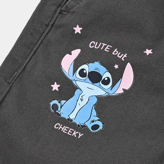 Infant Boys Cotton Twill Pant Stitch-Grey