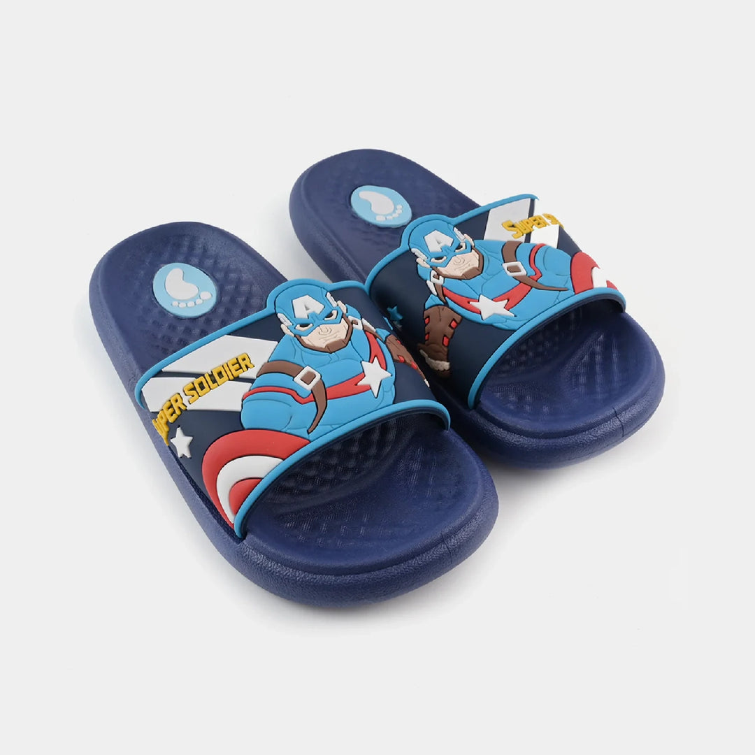 Boys Slippers 205-11-NAVY