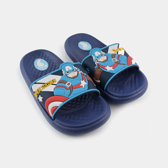 Boys Slippers 205-11-NAVY