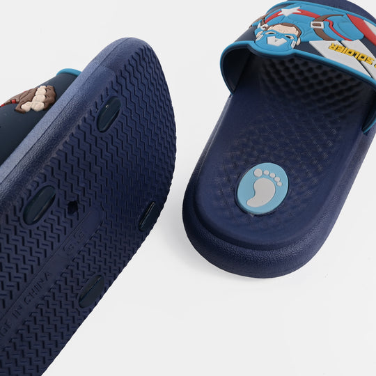 Boys Slippers 205-11-NAVY