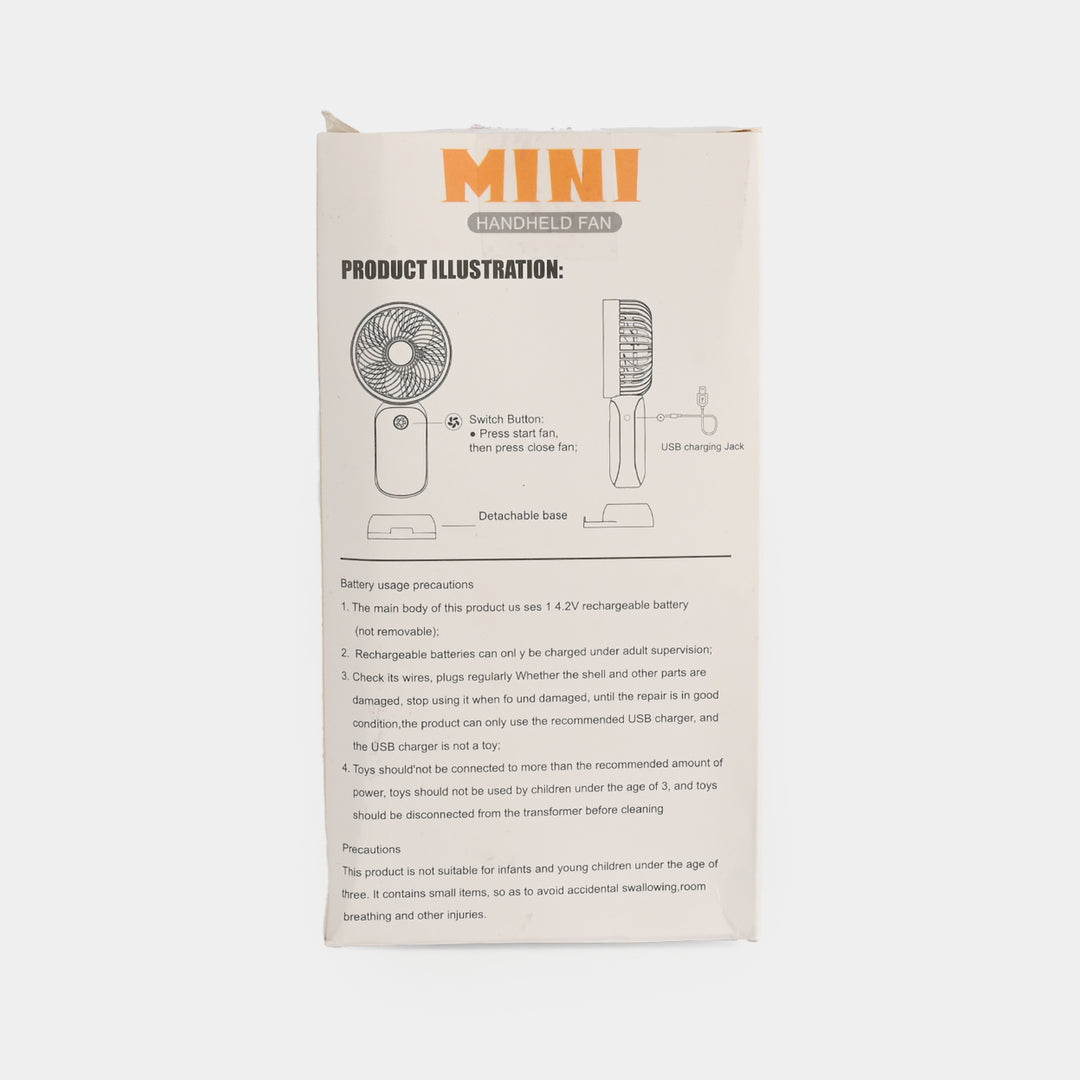 Rechargeable Mini Handheld Fan