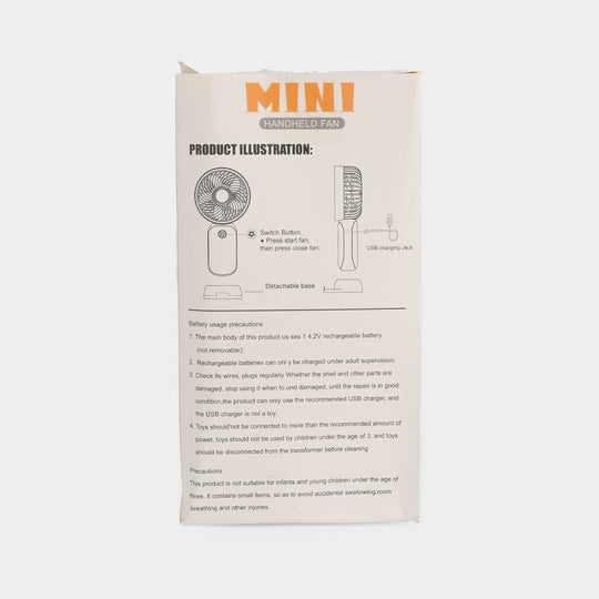 Rechargeable Mini Handheld Fan