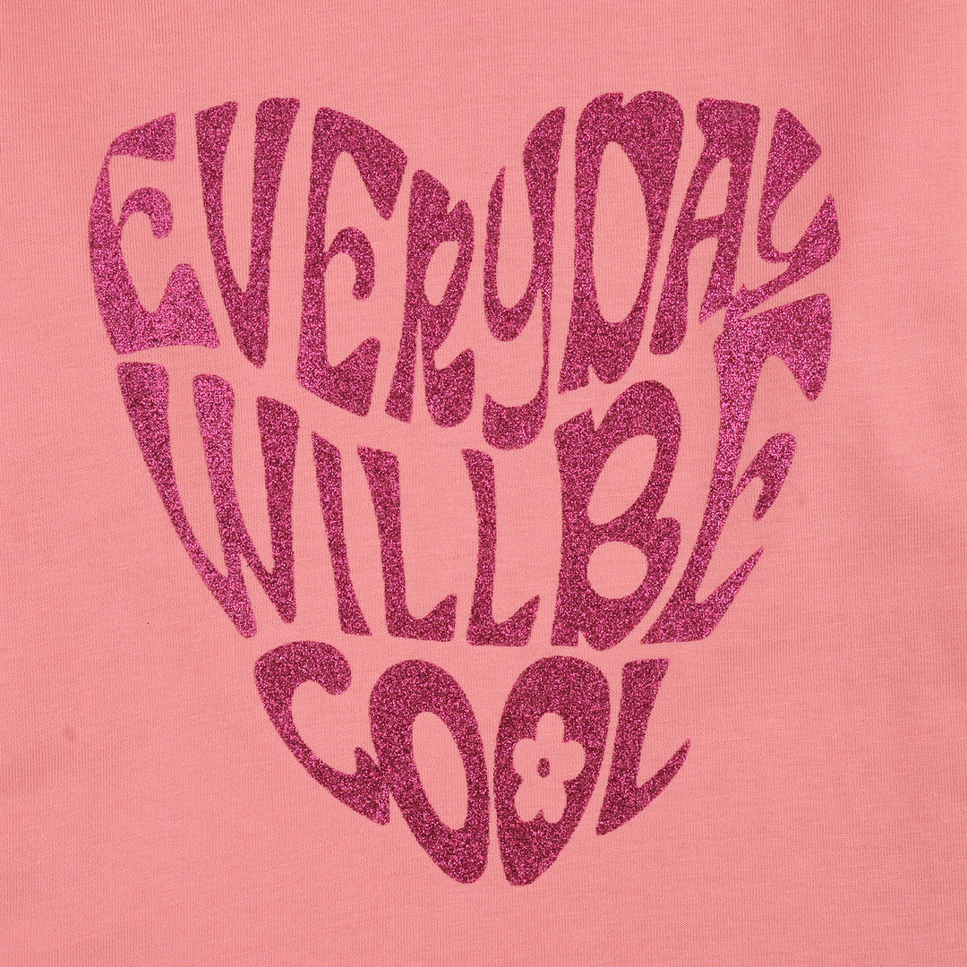 Girls Jersey/Terry T-Shirt Everyday- Pink