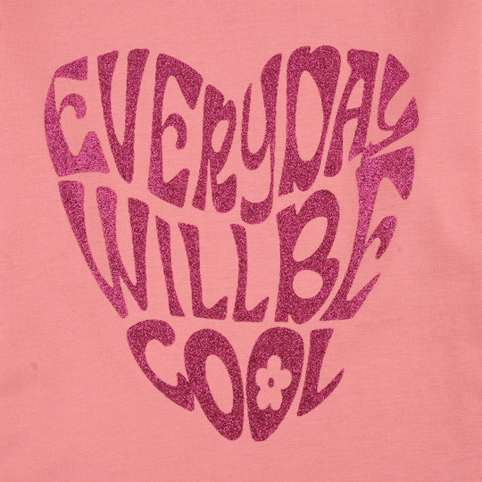 Girls Jersey/Terry T-Shirt Everyday- Pink