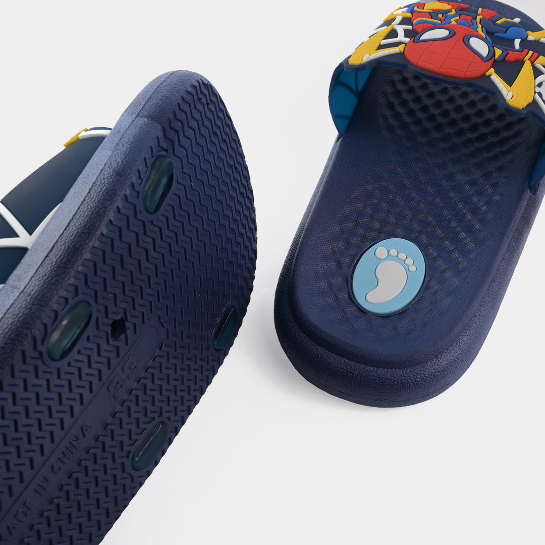 Boys Slippers 205-30-NAVY