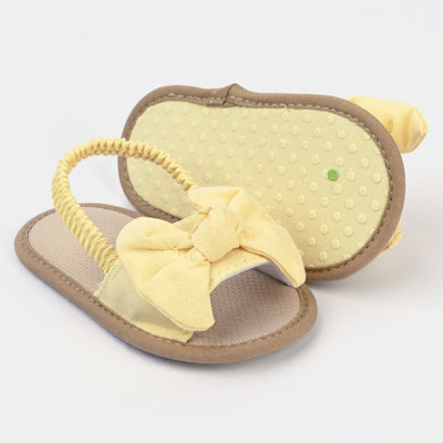 Baby Girls Shoes D89-Yellow