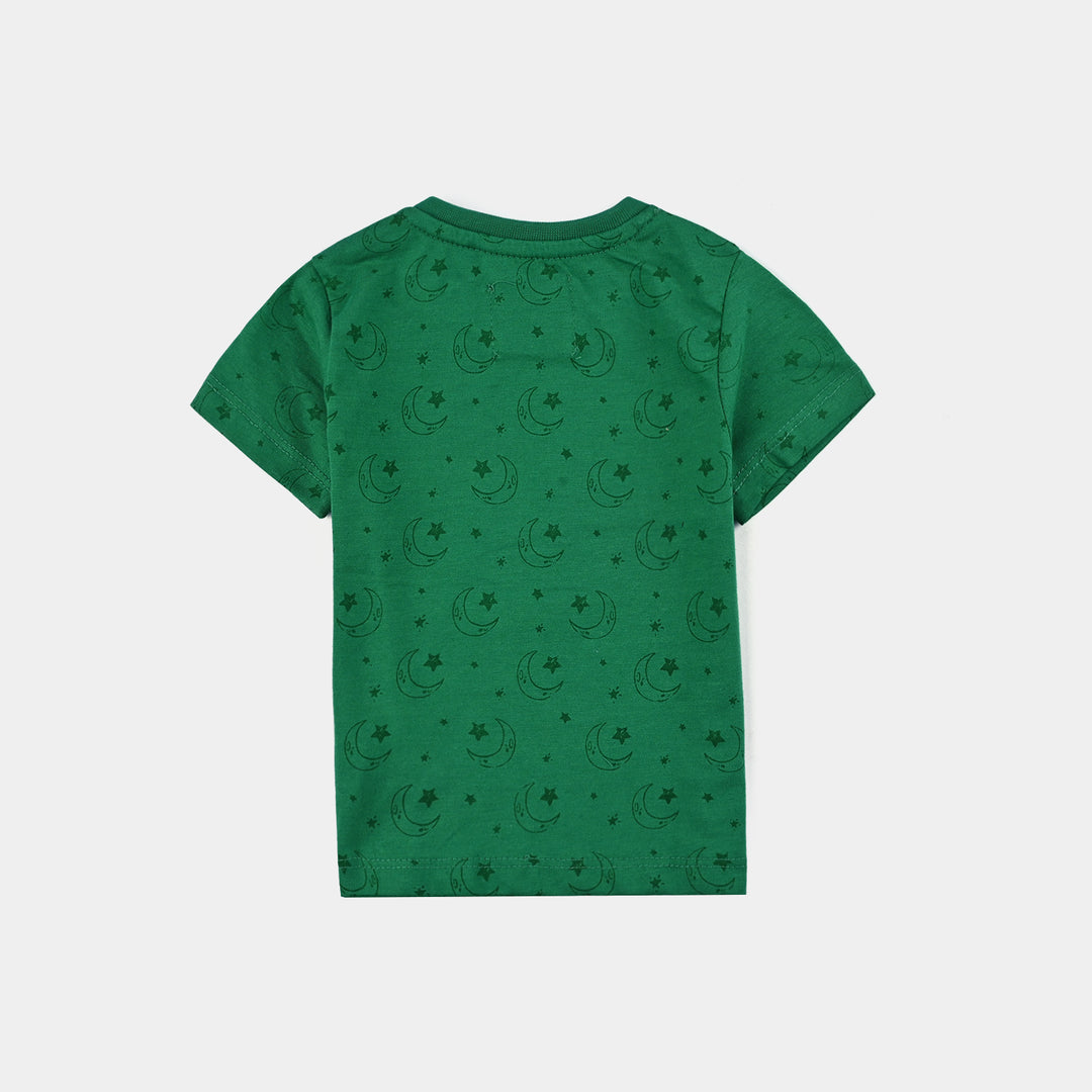 Infant Boys Poly Cotton Jersey T-Shirt SITARO SE AAGE-Joly Green