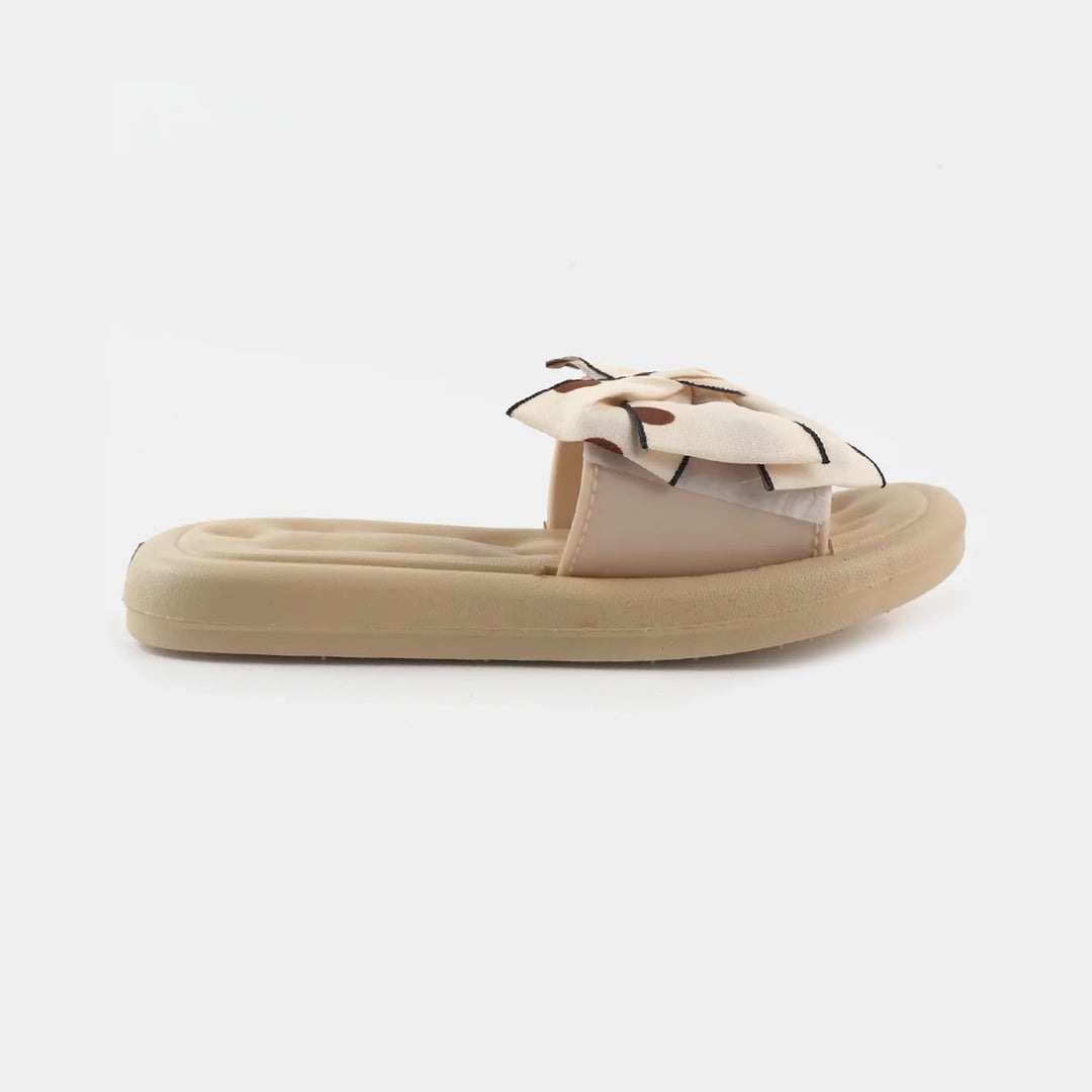 Girls Slippers 1636-1-BEIGE