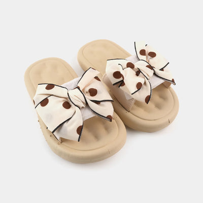 Girls Slippers 1636-1-BEIGE