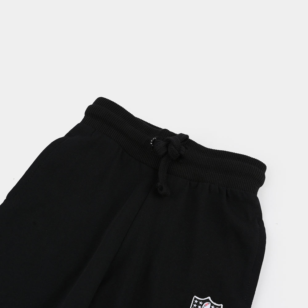 Boys Cotton Terry Pajama NFL-Jet Black
