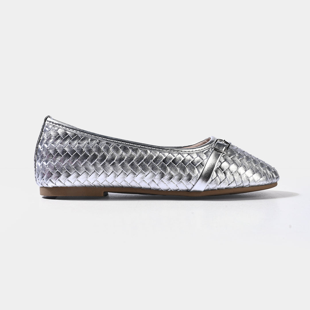 Girls Pumps ZP-122-SILVER