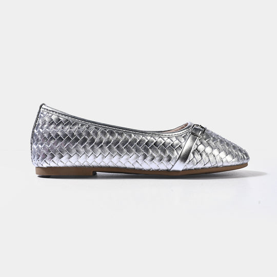 Girls Pumps ZP-122-SILVER