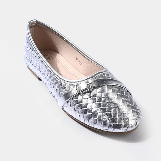 Girls Pumps ZP-122-SILVER