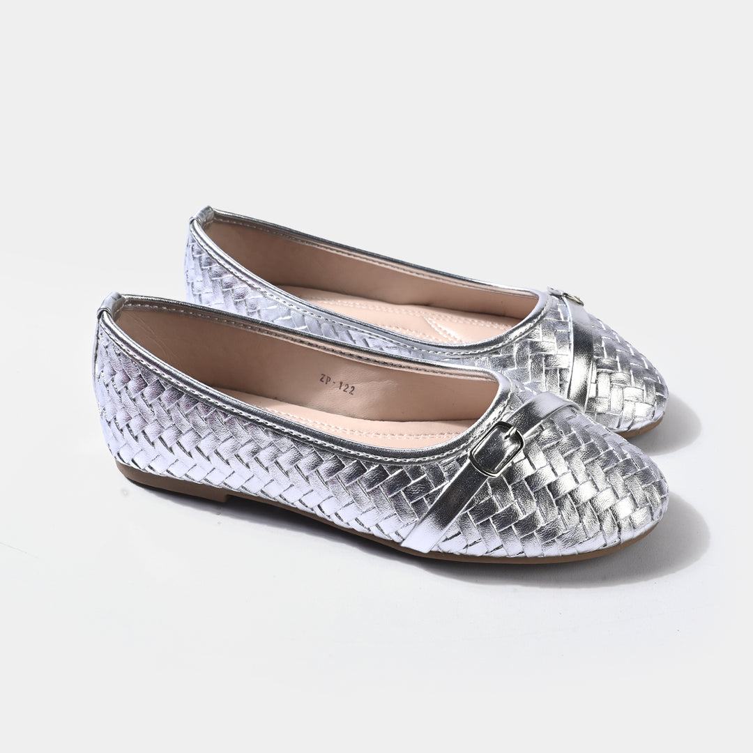 Girls Pumps ZP-122-SILVER