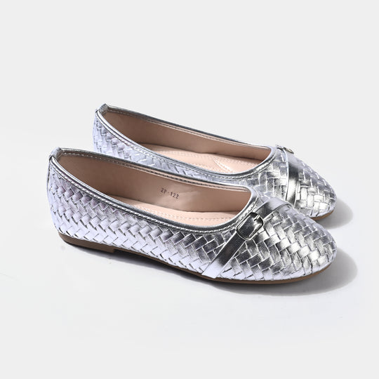 Girls Pumps ZP-122-SILVER