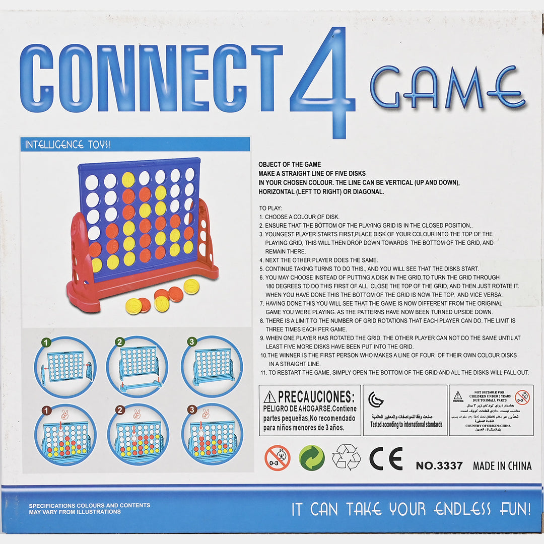 Connect 4 Game – Classic Strategy Puzzle for Kids & Families