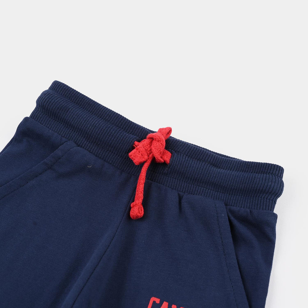 Boys Jersey/Terry Short Campus League-Navy Blue